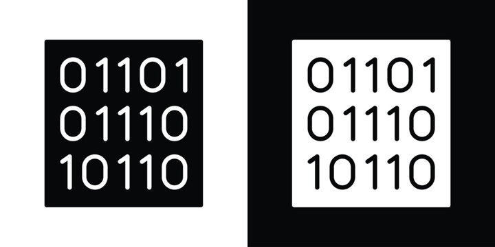 Binary code icon