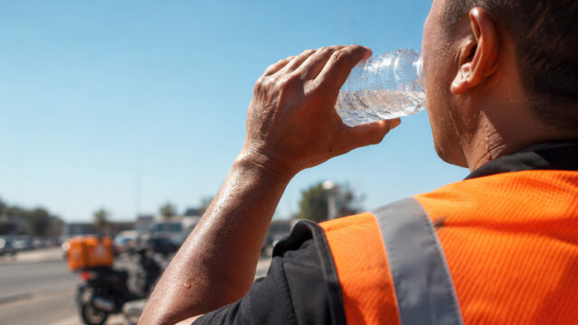 Stay hydrated to combat heat and stress during outdoor work