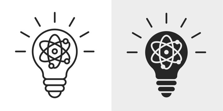 Innovation Icon represents creativity, new ideas, and technological advancement.