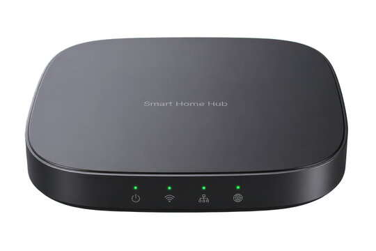 Matte Black Smart Home Hub Top View