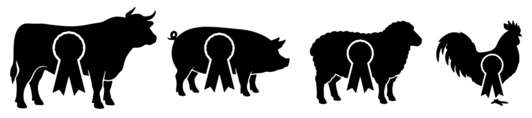Bold State Fair Silhouette Asset Pack - Heavy Block Carnival SVG Design Bundle © Green Graphics