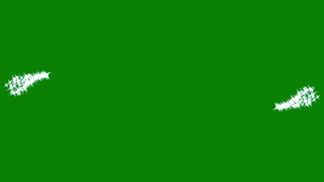 white twinkling particles, starlight dust line, ideal for Christmas and New Year fireworks on a green screen background . luxury white glitter sparkle featuring twinkling particles. 4k video