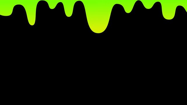 Green abstract wave moving background animation