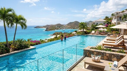 Fototapeta premium swimming pool in hotel