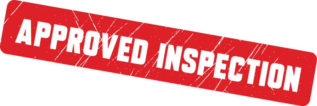APPROVED INSPECTION: An essential red office tool for certifying that documents have been processed and fully cleared review.