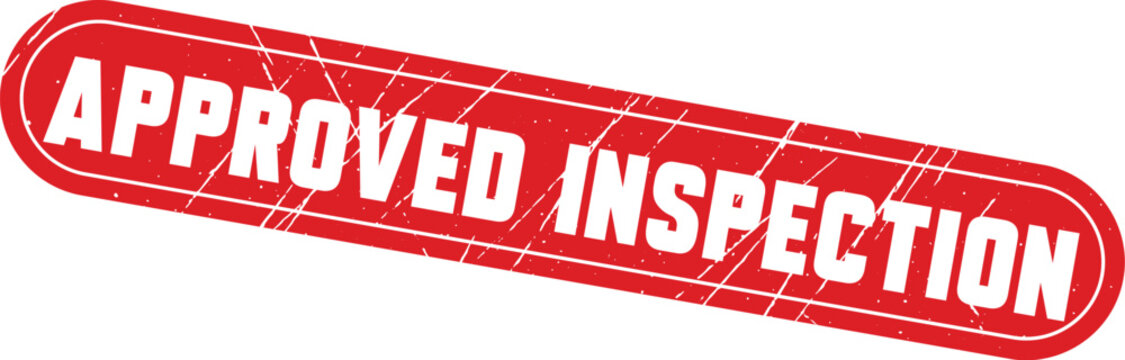 APPROVED INSPECTION: A professional rounded tool used for identifying components or paperwork that have successfully passed assessment.