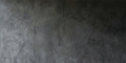 A dark textured blackboard with a grunge vintage surface and aged gray chalk board pattern creates a blank stone wall backdrop for your design © FS creation