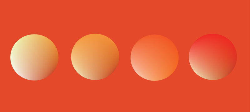 red easter eggs. Glossy Gradient