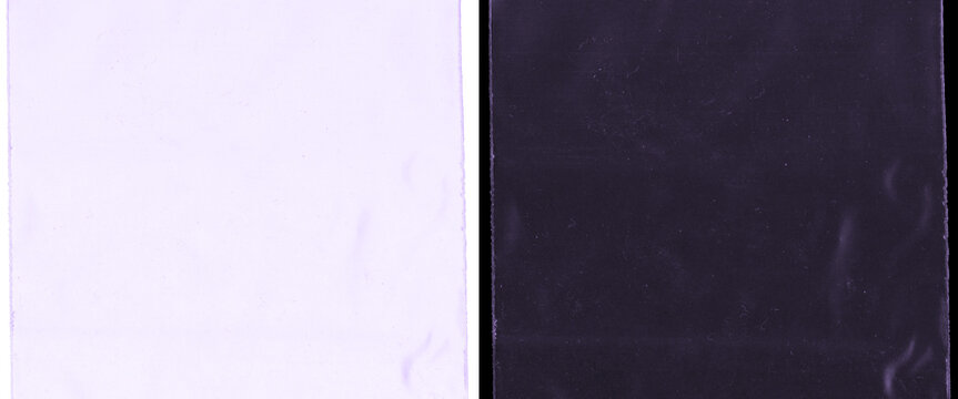 Minimalist split screen background with white and dark purple textures, abstract paper surface with subtle creases, dual tone aesthetic backdrop