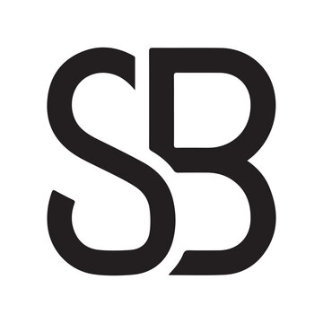 SB monogram logo with interlocking letters S and B for corporate branding and business identity