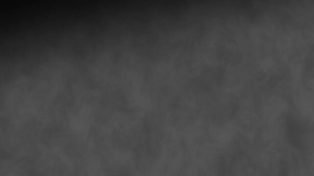 Mysterious drifting smoke across the frame, slow moving white cloud loop, clean isolated overlay element.