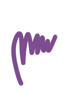 scrible purple motof brush for acsesories