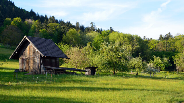 Caba&ntilde;a de madera cerca de Baden-Baden, Selva Negra, Alemania