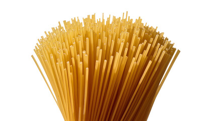 Isolated appetizing uncooked dry raw spaghetti pasta noodles bunch standing upright © Lucas