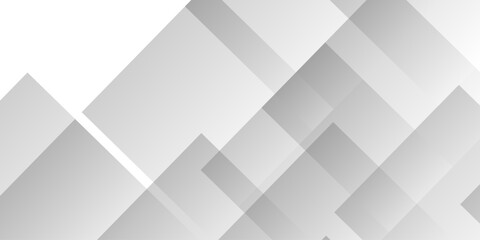 Obraz premium Modern Abstract white background design with layers of textured white transparent material, Minimal geometric white light background triangle black technology vector. Abstract graphic Banner design.