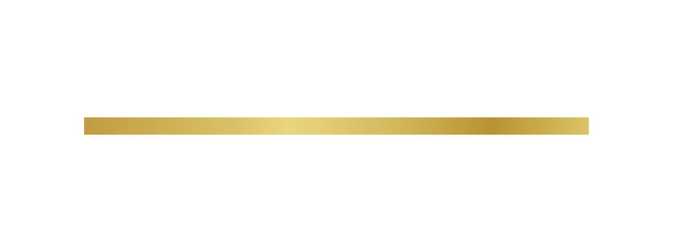 Horizontal gold line with gradient texture