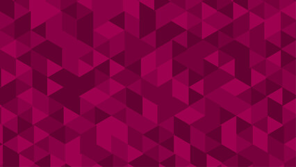 Fototapeta premium Magenta Geometric Triangle Pattern Background with Modern Abstract Polygon Design. Abstract Fuchsia Polygon Pattern with Contemporary Isometric Geometric Texture.