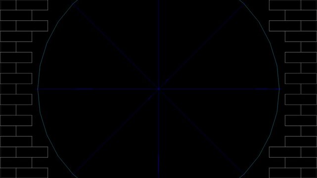 Geometric wireframe abstract background explosion motion 4k animation loop video