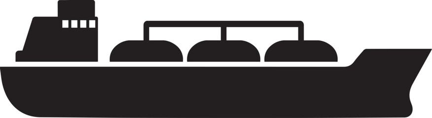 Tanker with oil icon in flat style. © nazar12