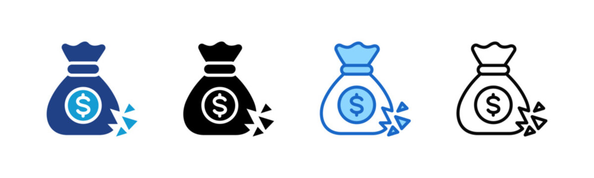 Multiple style collection icon of Budget Planning