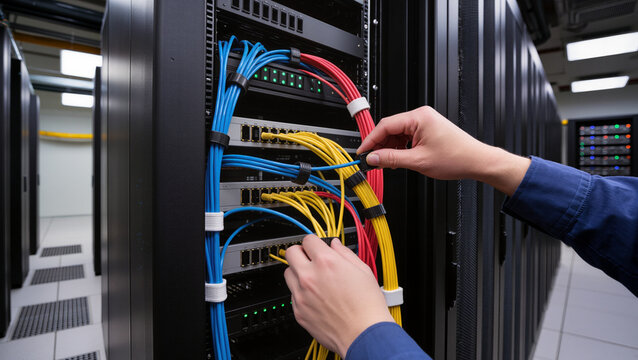 Structured cabling in server room