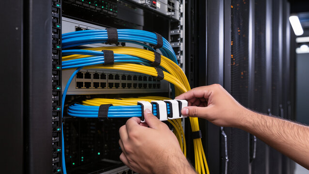 Structured cabling in server room