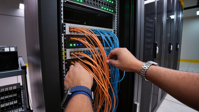 Structured cabling in server room