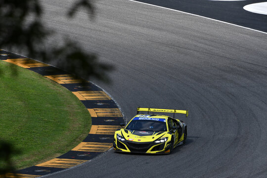 Scarperia, Italy - September 14th 2025: Honda NSX ACURA GT3 of team NOVA RACE EVENTS drive by Massaro - De Luca in action during Italian Championship GT Endurance race event at Mugello Circuit.