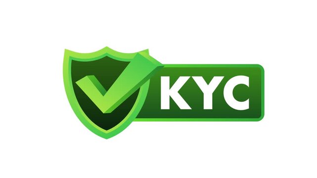 KYC know your customer verification icon animation