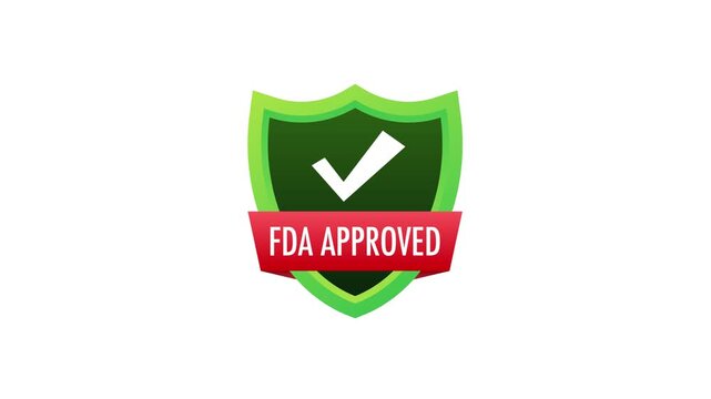 FDA approved green label stamp animation