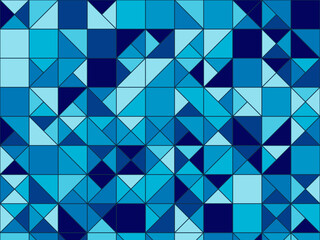 Fototapeta premium Playful Tangram Triangle Mosaic Colorful Background