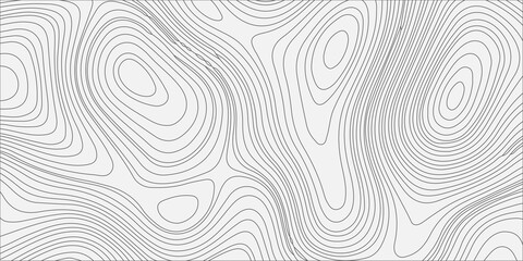 Abstract topographic map background with grey contour lines on light grey backdrop for geographic design templates. Geographic terrain elevation on a light grey, neutral backdrop. © Creative Arts
