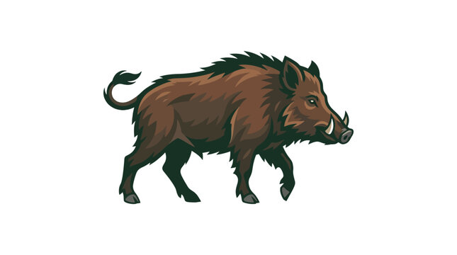 Wild Boar Vector Illustration