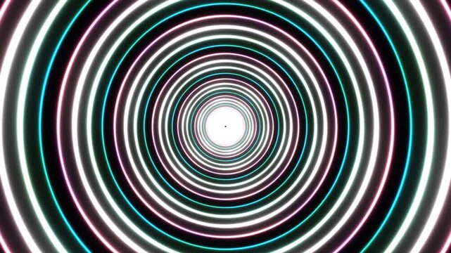 Spiral light pattern with vibrant colors and smooth motion