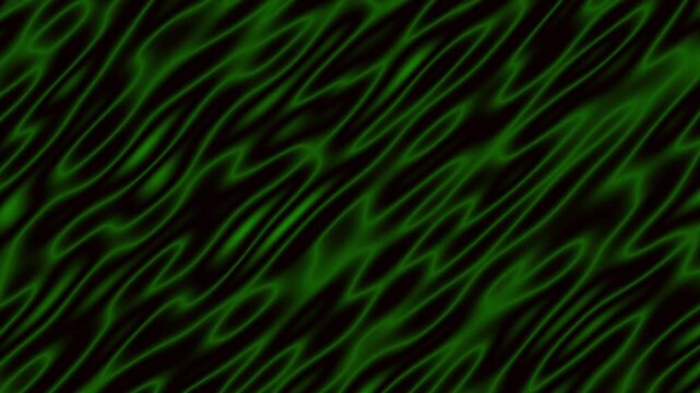 A vivid abstract background featuring green light streaks and waves on a glossy, reflective surface creating an energetic, dynamic visual with luminous glow effects.