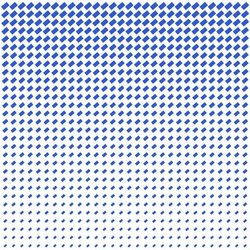 Blue geometric halftone dot pattern with vertical gradient effect. JPEG version.
