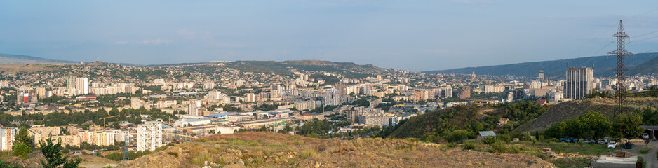 Obraz premium View of Tbilisi, modern residential buildings