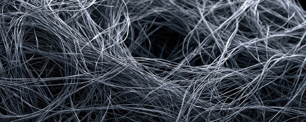 Obraz premium Close-up of metallic wire mesh strands texture