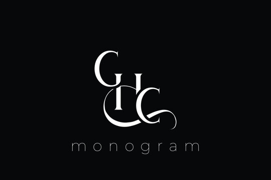 GHC Elegant Monogram Logo Design With Decorative Lettering