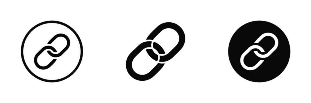 Link icon, URL symbol, hyperlink navigation, web address graphic, browser connection, external shortcut, internet vector design.