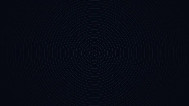 Minimalist concentric circles animation loop, pulsing geometric dark background, abstract motion for modern tech presentations 4k