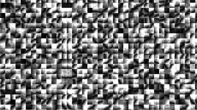 Abstract Black and White Digital Noise Texture Animation