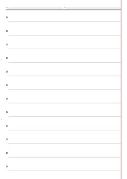 Blank checklist template with lined sections for tasks and notes  