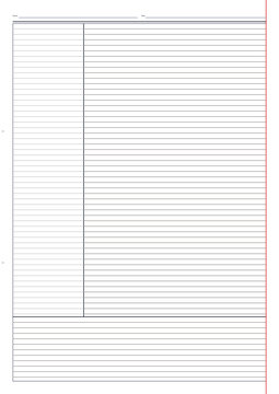 Blank Cornell notes template for study and organization  
