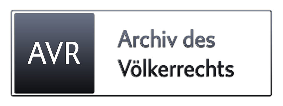 AVR - Archiv des V&ouml;lkerrechts - Jura Rechts Abk&uuml;rzung