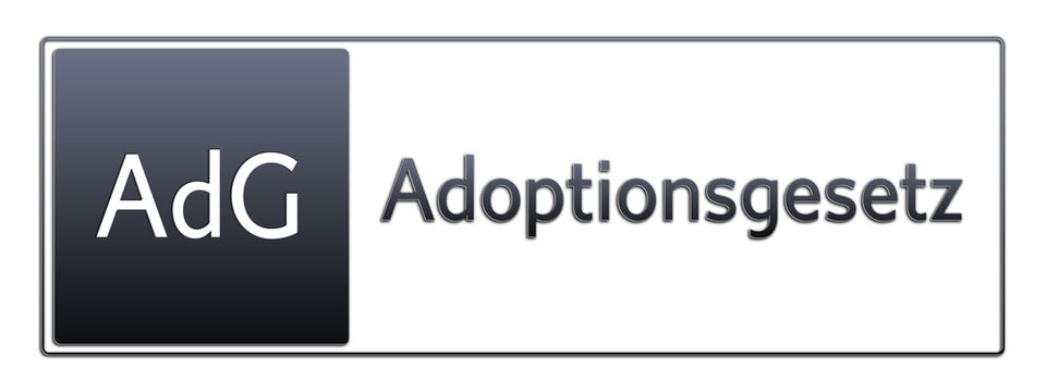 AdG - Adoptionsgesetz - Jura Rechts Abk&uuml;rzung
