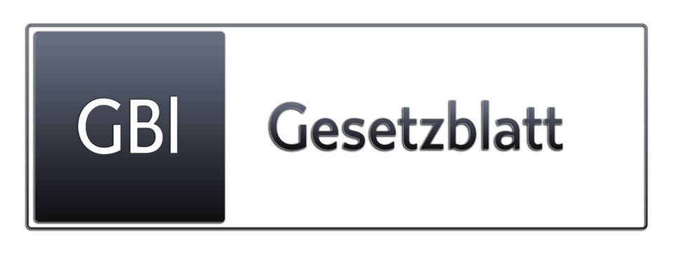 GBl - Gesetzblatt - Jura Rechts Abk&uuml;rzung