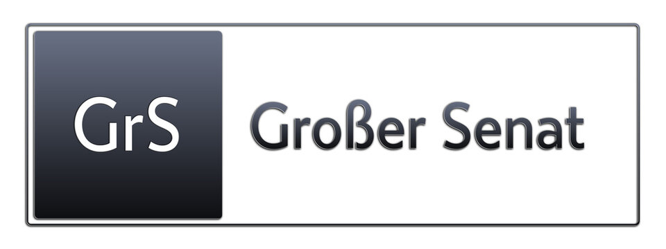 GrS - Gro&szlig;er Senat - Jura Rechts Abk&uuml;rzung
