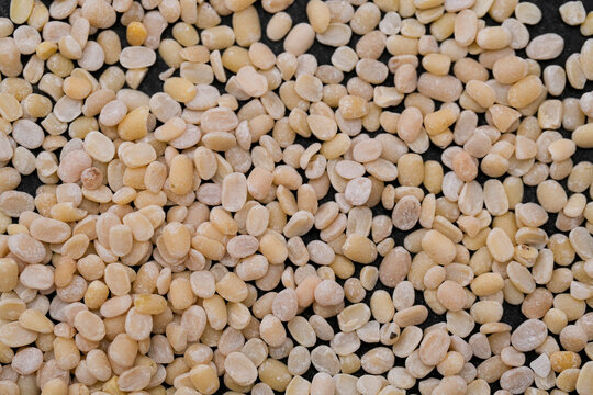 White Urad Dal (Split Black Gram Without Skin) Close Up Photos