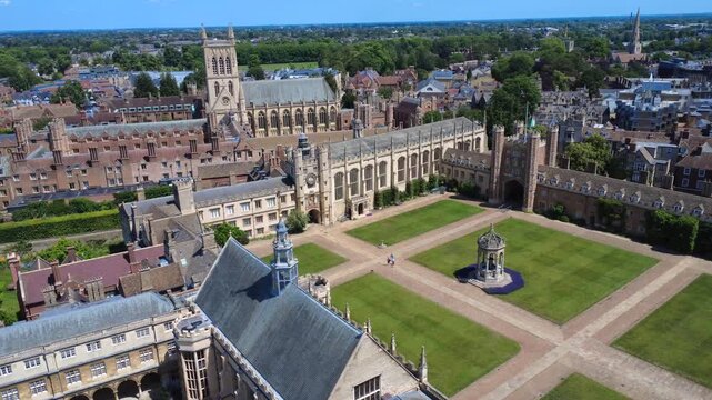 Trinity College Cambridge 4K Aerial Drone Footage